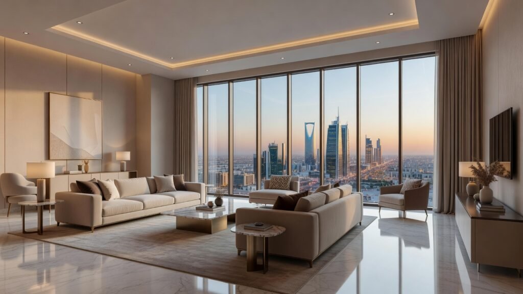 أجنحة وشقق فندقية فاخرة في الرياض - السكن في حي العليا الرياض