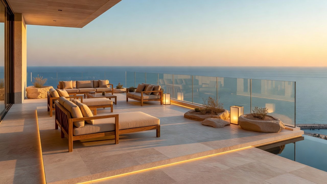 أجنحة وشقق فندقية فاخرة في جدة - أجنحة فندقية جدة (Private Sky Terrace)