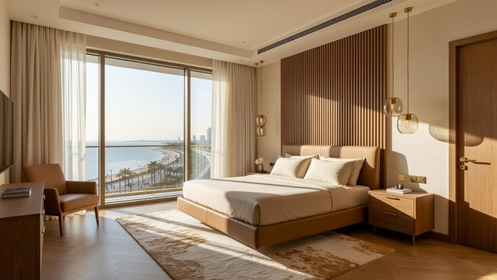 أجنحة وشقق فندقية فاخرة في جدة - حجز شقق مفروشة جدة (Master Bedroom Suite)